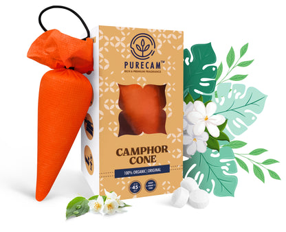 PURECAM – Natural Camphor Car Fragrance Cone (9 Premium Scents)