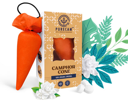PURECAM – Natural Camphor Car Fragrance Cone (9 Premium Scents)